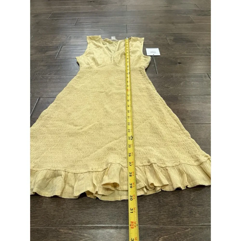 ONeill Womens Yellow Dallas Sleeveless Dress 100% Viscose Size XS NWT New $55 - Picture 8 of 9